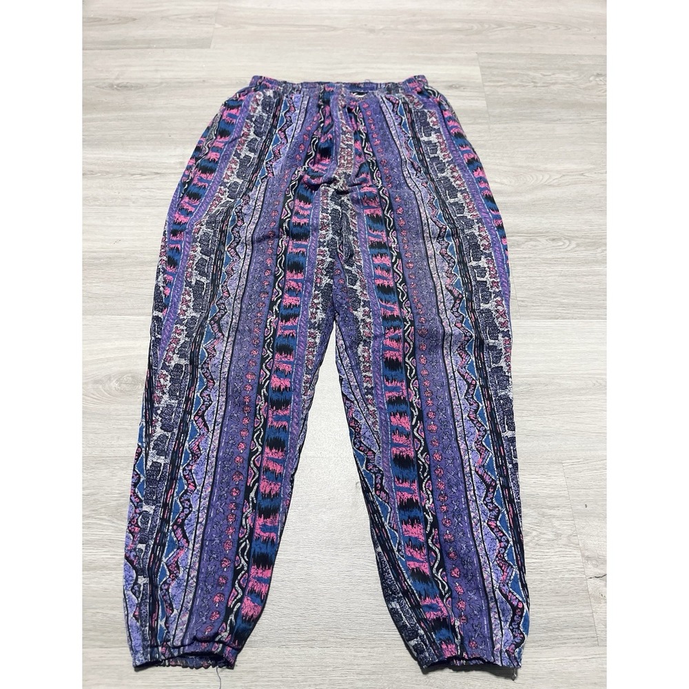 Vintage 80s‎ 90s Athletic Works MC Hammer Gym Colorful Pants Rare Size Medium